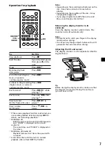 Preview for 7 page of Sony MV7101DS - Mobile DVD Dream System Operating Instructions Manual