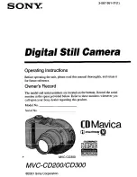 Предварительный просмотр 1 страницы Sony MVC-CD2OO Operating Instructions Manual