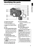 Предварительный просмотр 7 страницы Sony MVC-CD2OO Operating Instructions Manual