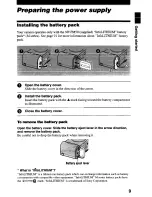 Предварительный просмотр 9 страницы Sony MVC-CD2OO Operating Instructions Manual