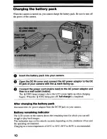 Предварительный просмотр 10 страницы Sony MVC-CD2OO Operating Instructions Manual