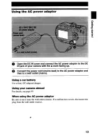 Предварительный просмотр 13 страницы Sony MVC-CD2OO Operating Instructions Manual