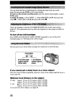 Предварительный просмотр 22 страницы Sony MVC-CD2OO Operating Instructions Manual