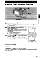 Предварительный просмотр 29 страницы Sony MVC-CD2OO Operating Instructions Manual