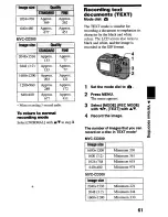 Предварительный просмотр 61 страницы Sony MVC-CD2OO Operating Instructions Manual