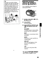 Предварительный просмотр 69 страницы Sony MVC-CD2OO Operating Instructions Manual