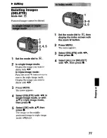 Предварительный просмотр 79 страницы Sony MVC-CD2OO Operating Instructions Manual