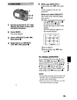 Предварительный просмотр 81 страницы Sony MVC-CD2OO Operating Instructions Manual