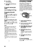 Предварительный просмотр 84 страницы Sony MVC-CD2OO Operating Instructions Manual