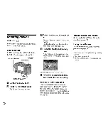 Preview for 70 page of Sony MVC-CD350 - Digital Still Camera Mavica Cd Recordable Operating Instructions Manual