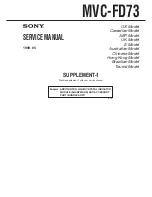 Предварительный просмотр 34 страницы Sony MVC-FD73 Service Manual