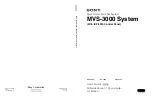 Sony MVS-3000 System User Manual предпросмотр