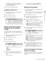 Preview for 247 page of Sony MVS-3000 System User Manual