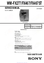 Preview for 1 page of Sony MW-FX277 Service Manual