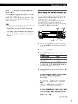 Preview for 21 page of Sony MXD-D4 Operating Instructions Manual