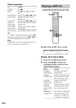 Preview for 10 page of Sony MXD-D400 Operating Instructions  (primary manual) Operating Instructions Manual