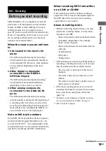 Preview for 19 page of Sony MXD-D400 Operating Instructions  (primary manual) Operating Instructions Manual