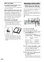 Preview for 20 page of Sony MXD-D400 Operating Instructions  (primary manual) Operating Instructions Manual