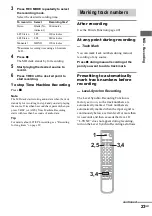 Preview for 23 page of Sony MXD-D400 Operating Instructions  (primary manual) Operating Instructions Manual