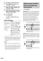 Preview for 24 page of Sony MXD-D400 Operating Instructions  (primary manual) Operating Instructions Manual