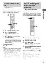 Preview for 27 page of Sony MXD-D400 Operating Instructions  (primary manual) Operating Instructions Manual