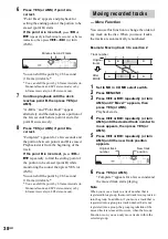 Preview for 38 page of Sony MXD-D400 Operating Instructions  (primary manual) Operating Instructions Manual