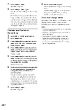 Preview for 42 page of Sony MXD-D400 Operating Instructions  (primary manual) Operating Instructions Manual