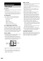 Preview for 46 page of Sony MXD-D400 Operating Instructions  (primary manual) Operating Instructions Manual