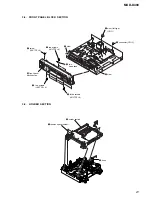 Предварительный просмотр 21 страницы Sony MXD-D400 Operating Instructions  (primary manual) Service Manual