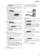 Предварительный просмотр 39 страницы Sony MXD-D400 Operating Instructions  (primary manual) Service Manual