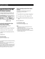 Preview for 18 page of Sony MXD-D5C Operating Instructions Manual