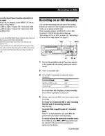 Preview for 21 page of Sony MXD-D5C Operating Instructions Manual