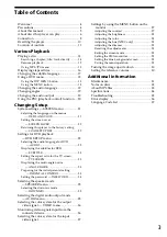 Preview for 3 page of Sony MZ-65ST Operating Instructions Manual