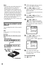 Предварительный просмотр 30 страницы Sony MZ-B10 - Minidisc Voice Recorder Operating Instructions Manual