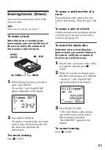 Предварительный просмотр 31 страницы Sony MZ-B10 - Minidisc Voice Recorder Operating Instructions Manual