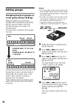 Предварительный просмотр 34 страницы Sony MZ-B10 - Minidisc Voice Recorder Operating Instructions Manual