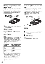 Предварительный просмотр 40 страницы Sony MZ-B10 - Minidisc Voice Recorder Operating Instructions Manual