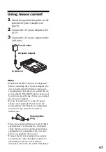 Предварительный просмотр 43 страницы Sony MZ-B10 - Minidisc Voice Recorder Operating Instructions Manual