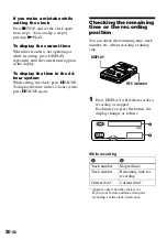 Предварительный просмотр 20 страницы Sony MZ-B50 Operating Instructions Manual