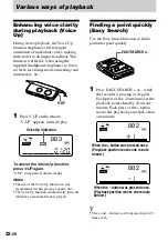 Предварительный просмотр 22 страницы Sony MZ-B50 Operating Instructions Manual