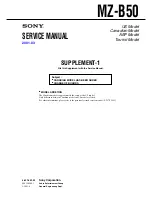 Предварительный просмотр 57 страницы Sony MZ-B50 Service Manual