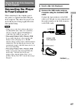 Preview for 47 page of Sony MZ-DH10P Hi-MD Music Transfer Version 1 for Mac  (User Manual) Operating Instructions Manual