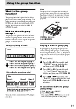 Preview for 21 page of Sony MZ-DN430PS Operating Instructions Manual