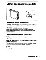 Preview for 17 page of Sony MZ-E2 Operating Instructions Manual