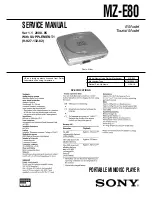 Sony MZ-E80 Service Manual preview