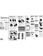 Предварительный просмотр 1 страницы Sony MZ-E800 Operating Instructions