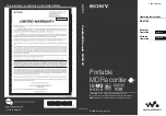 Sony MZ-M100 Operating Instructions Manual preview