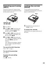 Предварительный просмотр 25 страницы Sony MZ-N420DPS Operating Instructions Manual