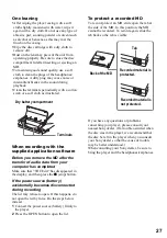 Предварительный просмотр 27 страницы Sony MZ-N420DPS Operating Instructions Manual