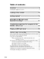 Preview for 4 page of Sony MZ-N505 OpenMG Jukebox NOTES on installing & operating Operating Instructions Manual